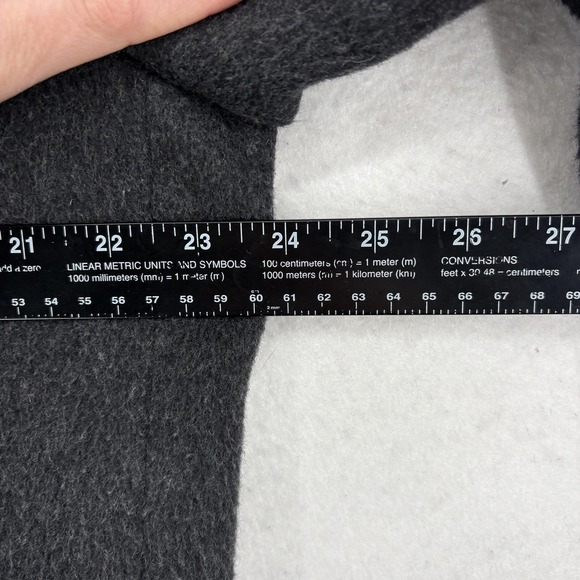 Vintage Teller Cashmere Coat Mens 46 Gray Double Breasted Long Overcoat Hungary - Picture 9 of 14